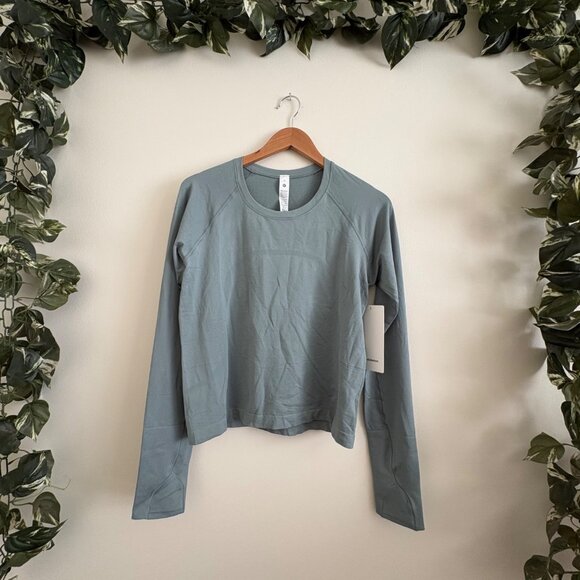 Lululemon Athletic Swiftly Tech Long Sleeve Shirt 2.0 Race Crater Blue NWT Sz 10 - Picture 1 of 9